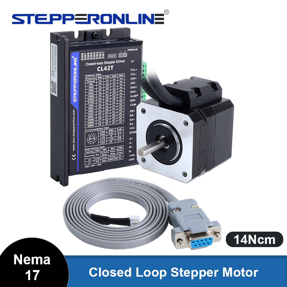 Closed Loop Stepper Motor Nema 17 - STEPPERONLINE Nema 17 Kapalı Döngü Step